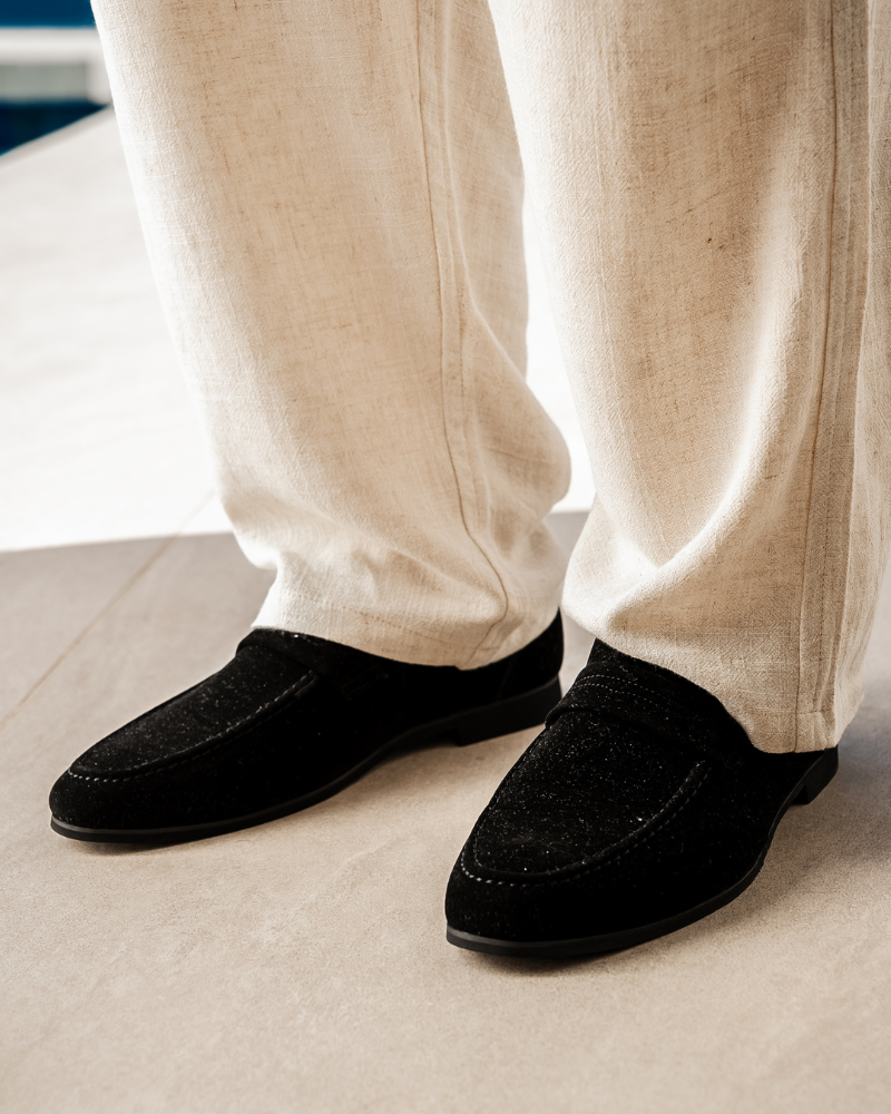 Silke København | Old Money Suede Penny Loafers