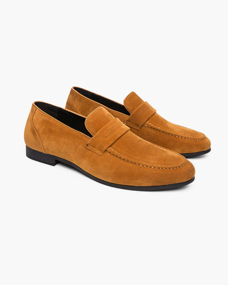 Silke København | Old Money Suede Penny Loafers