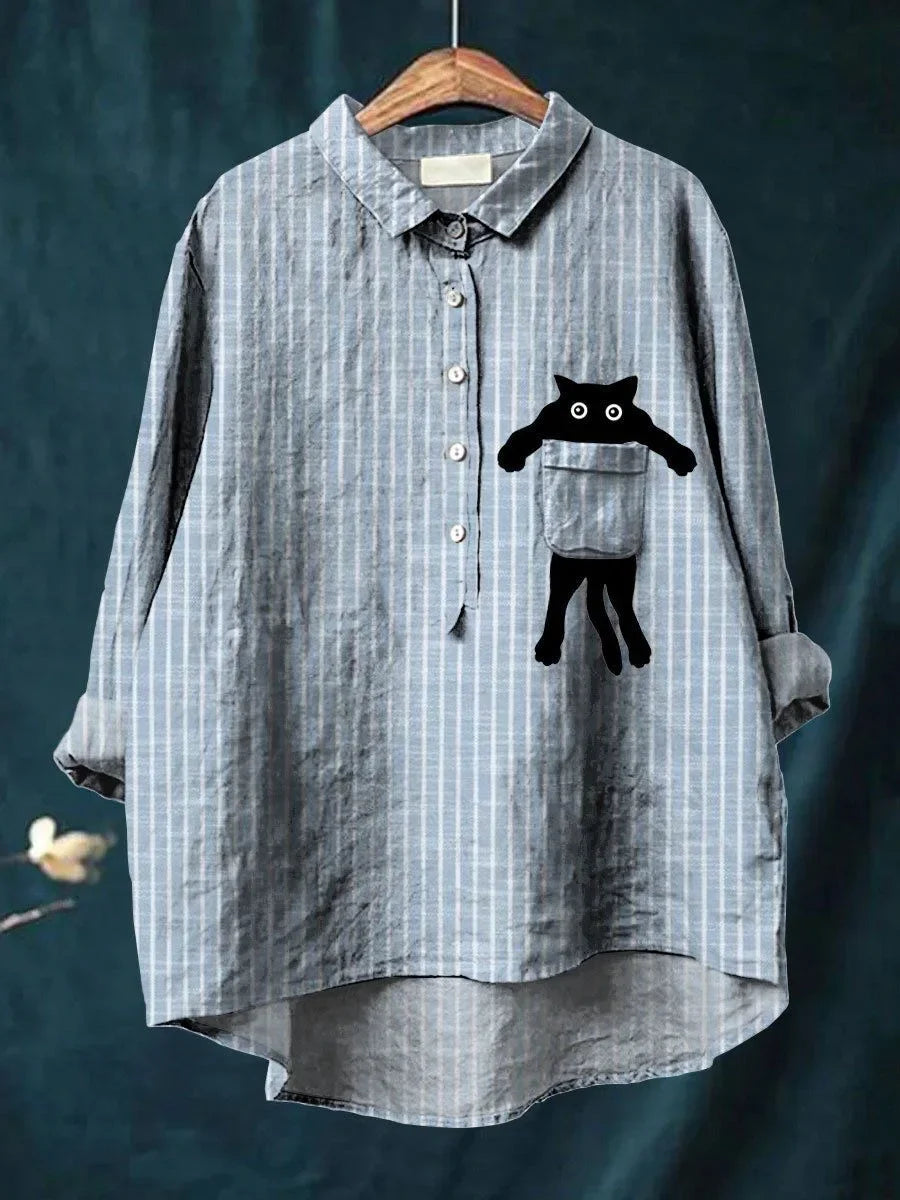 Sofia® | Casual Skjorte med Lommeprint